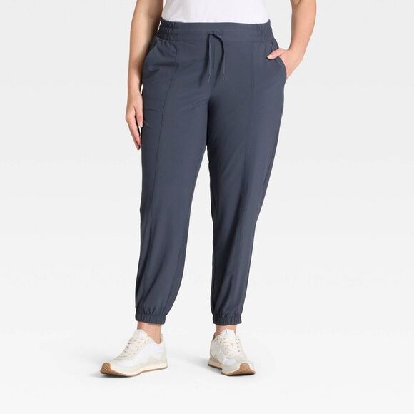 All In Motion - Women's Active Light Mid-Rise Joggers - All In Mot Navy Blue - Picture 4 of 4